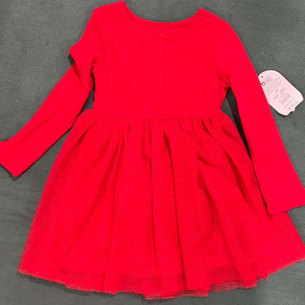 Red tutu dress 3T